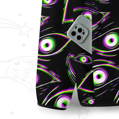 Purplehecate Glitch Vision Full Zip Fleece Jacket