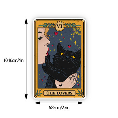 Purplehecate The Lovers Cat Tarot Sticker