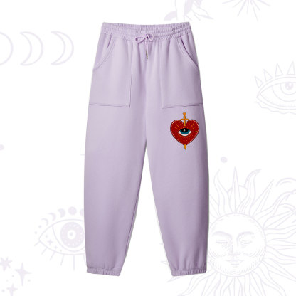 Purplehecate Queen of Hearts Fleece Sweatpants