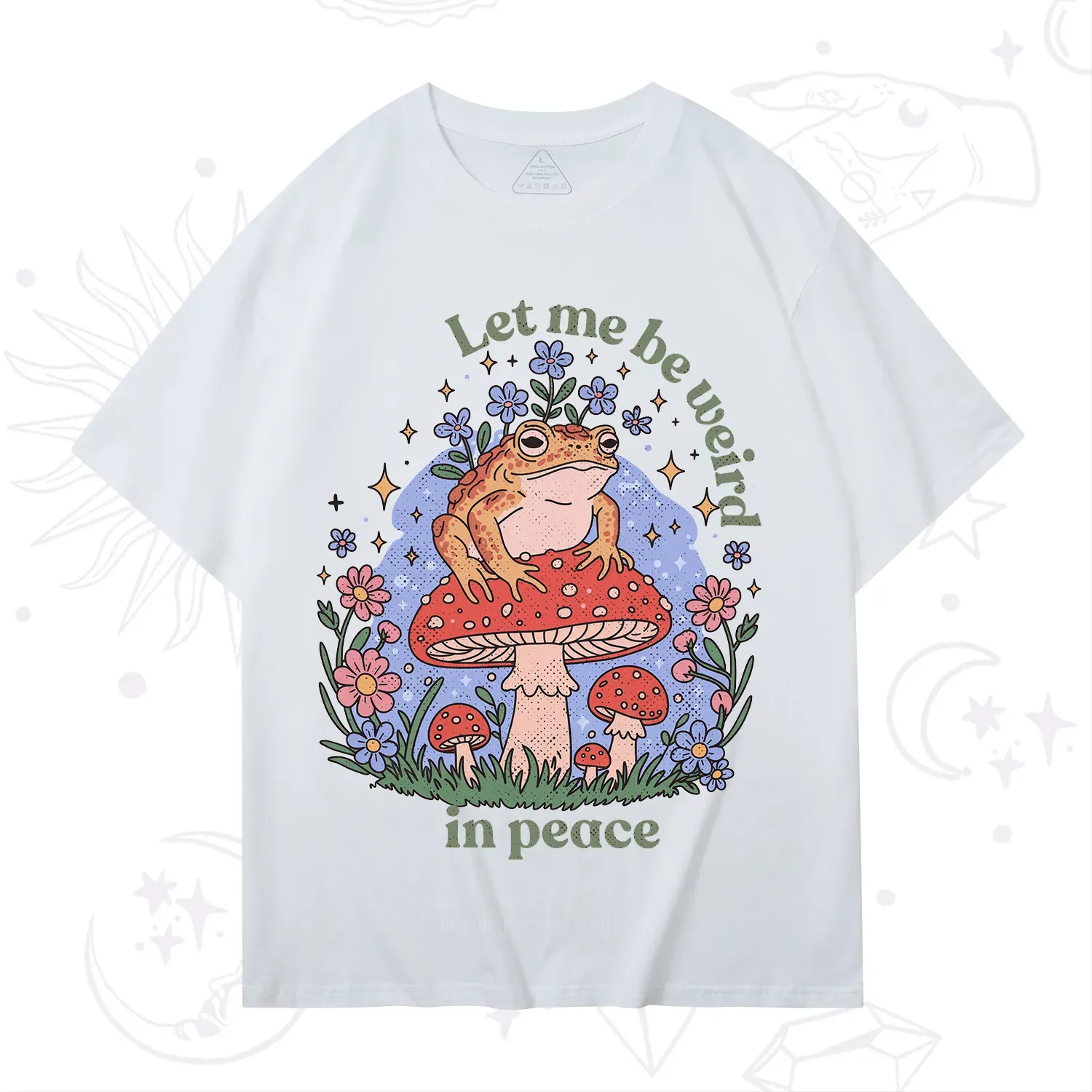 Purplehecate Let Me Be Weird In Peace Frog T-Shirt