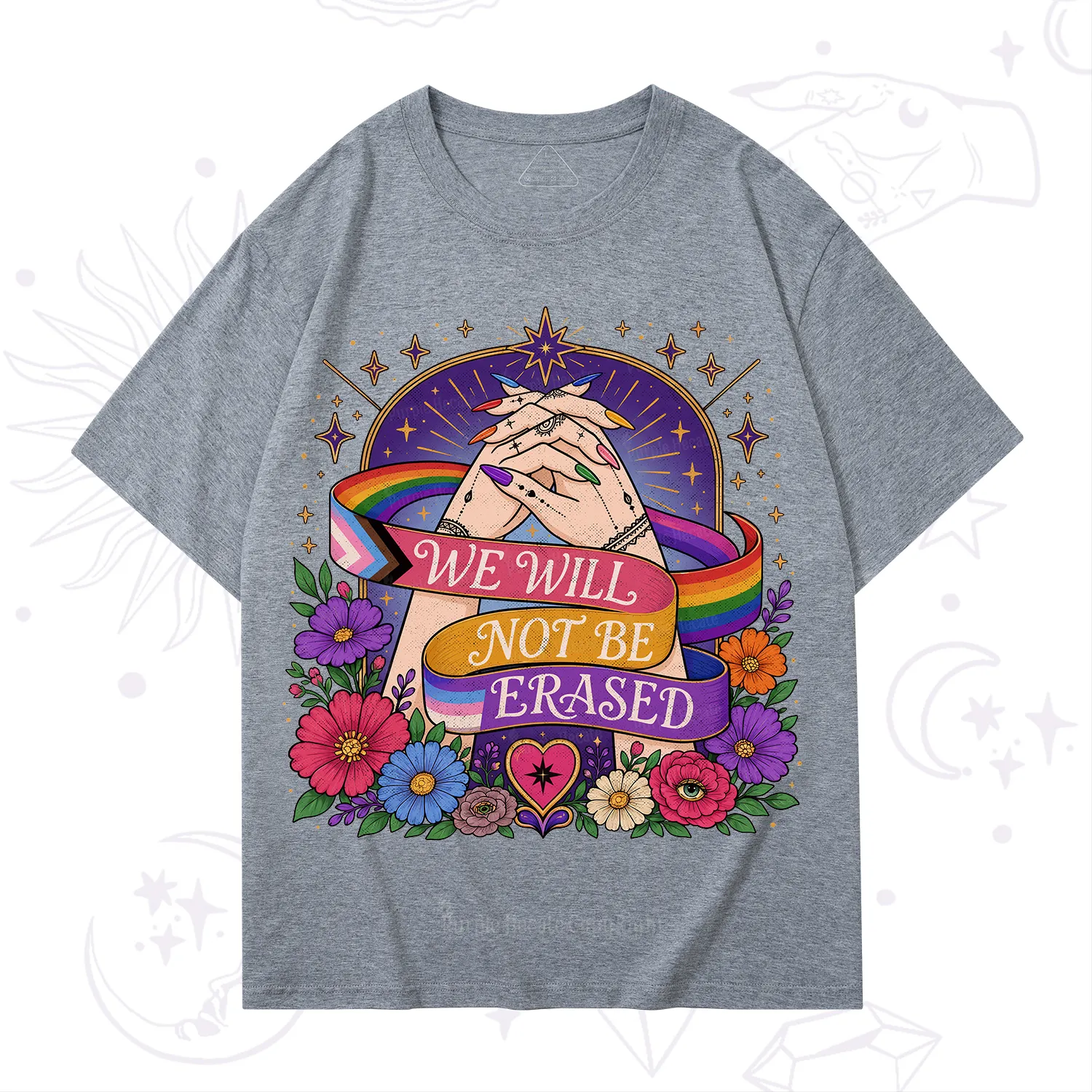 Purplehecate We Will Not Be Erased Pride T-Shirt
