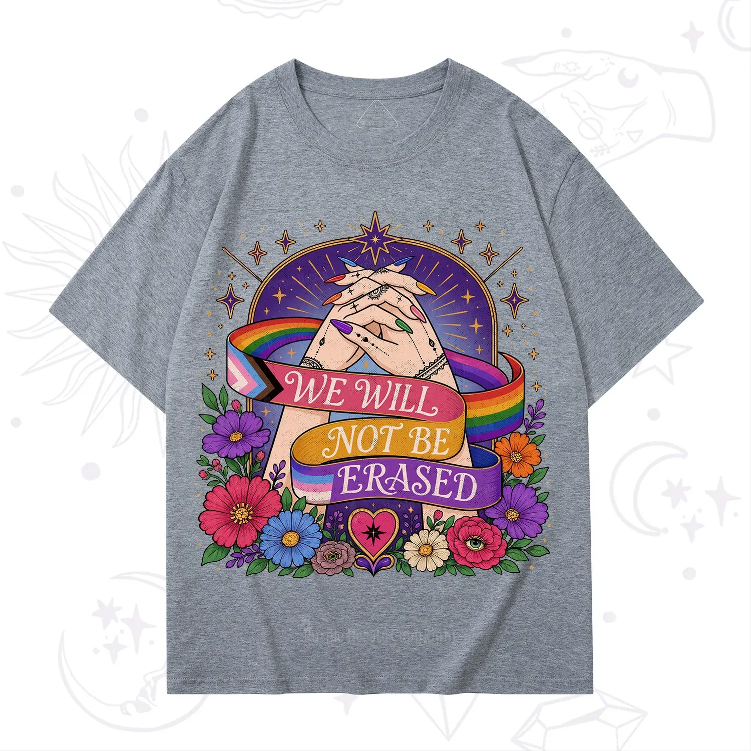 Purplehecate We Will Not Be Erased Pride T-Shirt