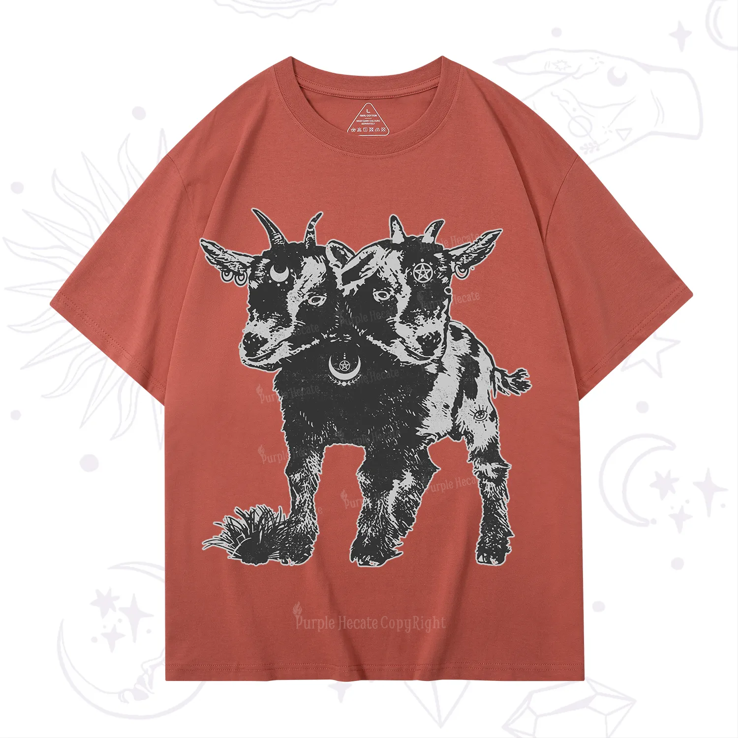 Purplehecate Two Headed Goat T-Shirt