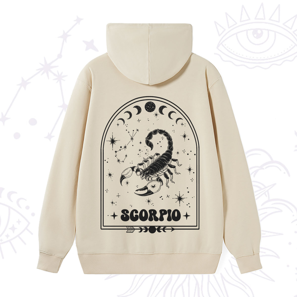 Purplehecate Zodiac Scorpio Under the Stars Hoodie