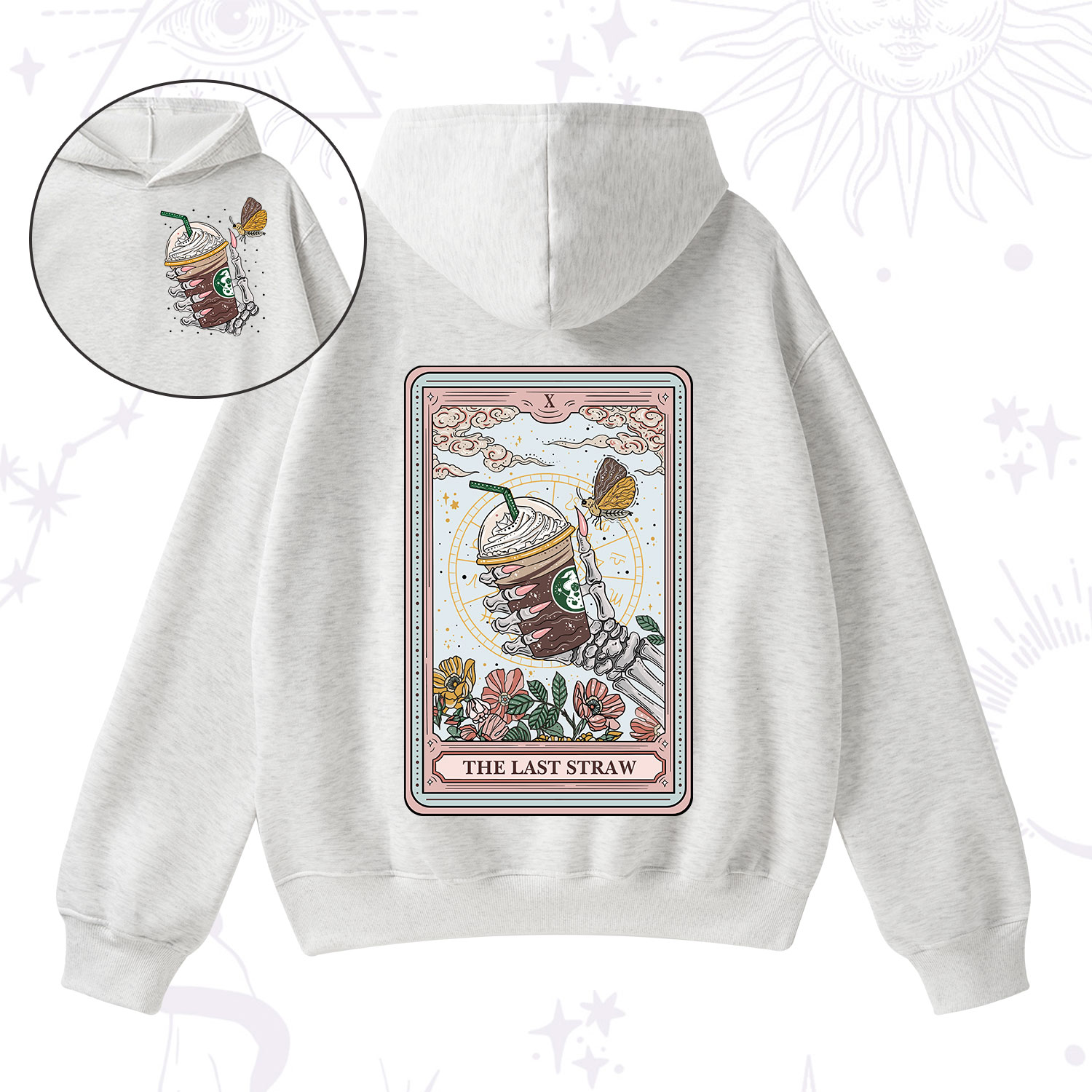 Purplehecate The Last Straw Tarot Fleece Hoodie Suit