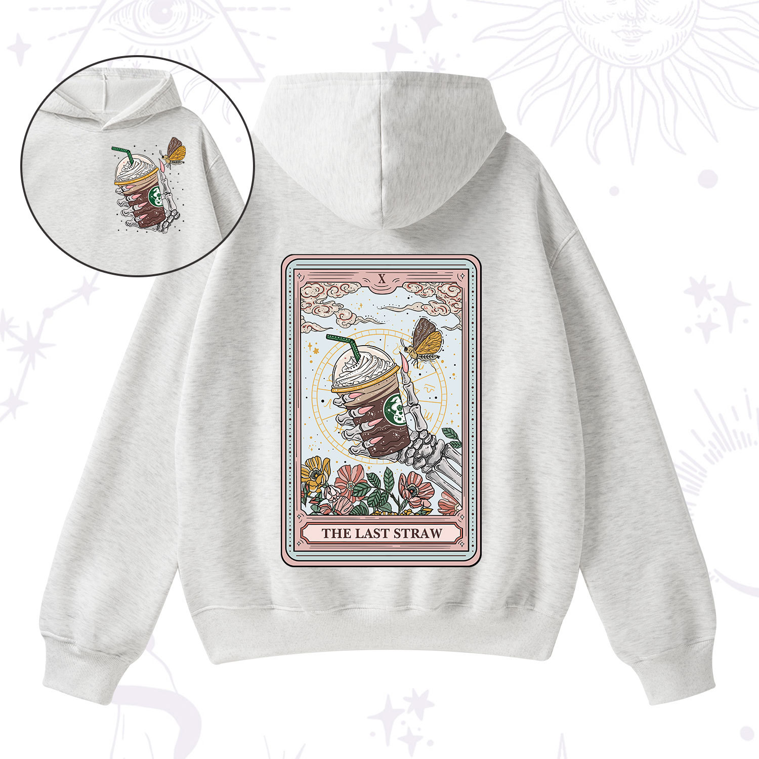 Purplehecate The Last Straw Tarot Fleece Hoodie Suit