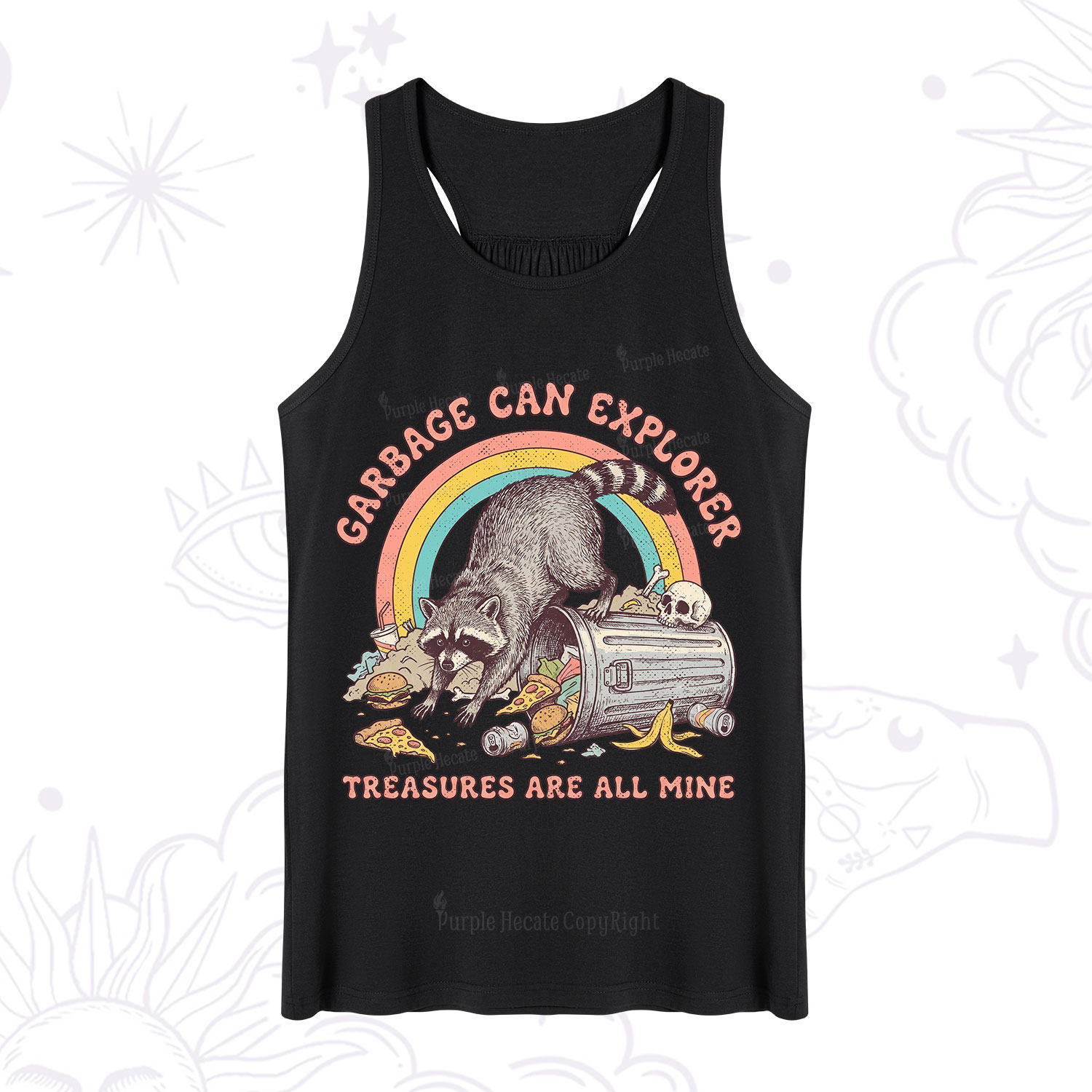 Purplehecate Garbage Can Explorer Raccoon Tank