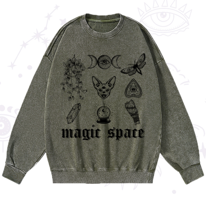 Purplehecate Magic Space Washed Sweatshirt