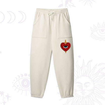 Purplehecate Queen of Hearts Fleece Sweatpants