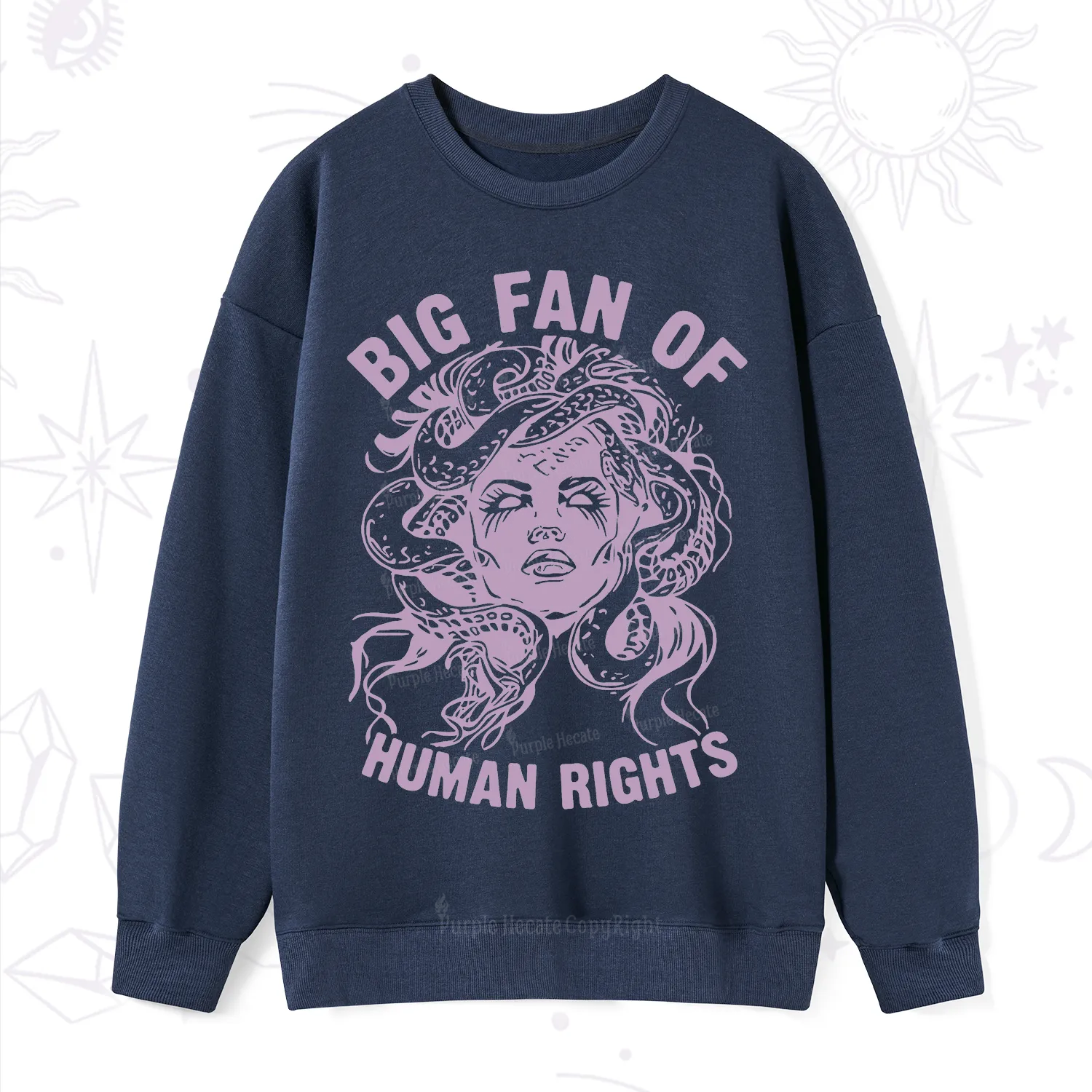 Purplehecate Big Fan of Human Rights Sweatshirt