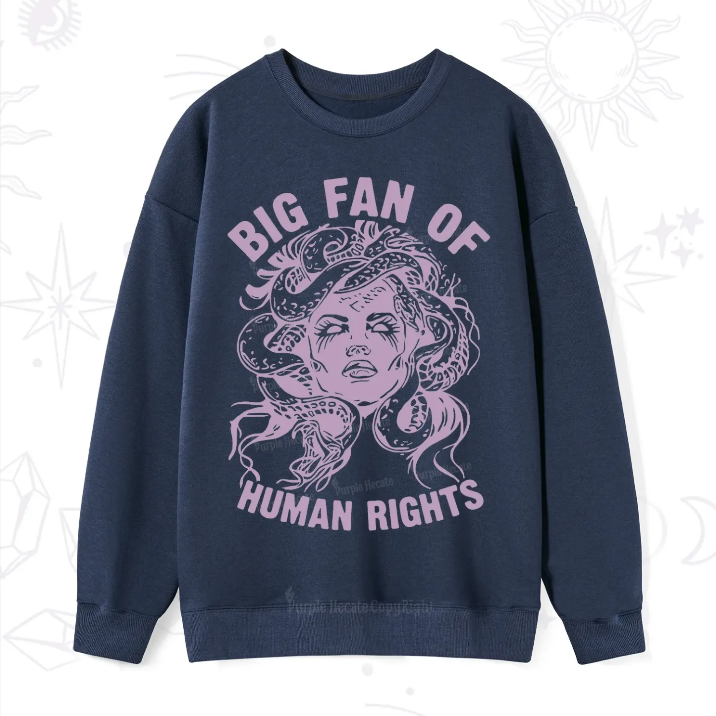 Purplehecate Big Fan of Human Rights Sweatshirt