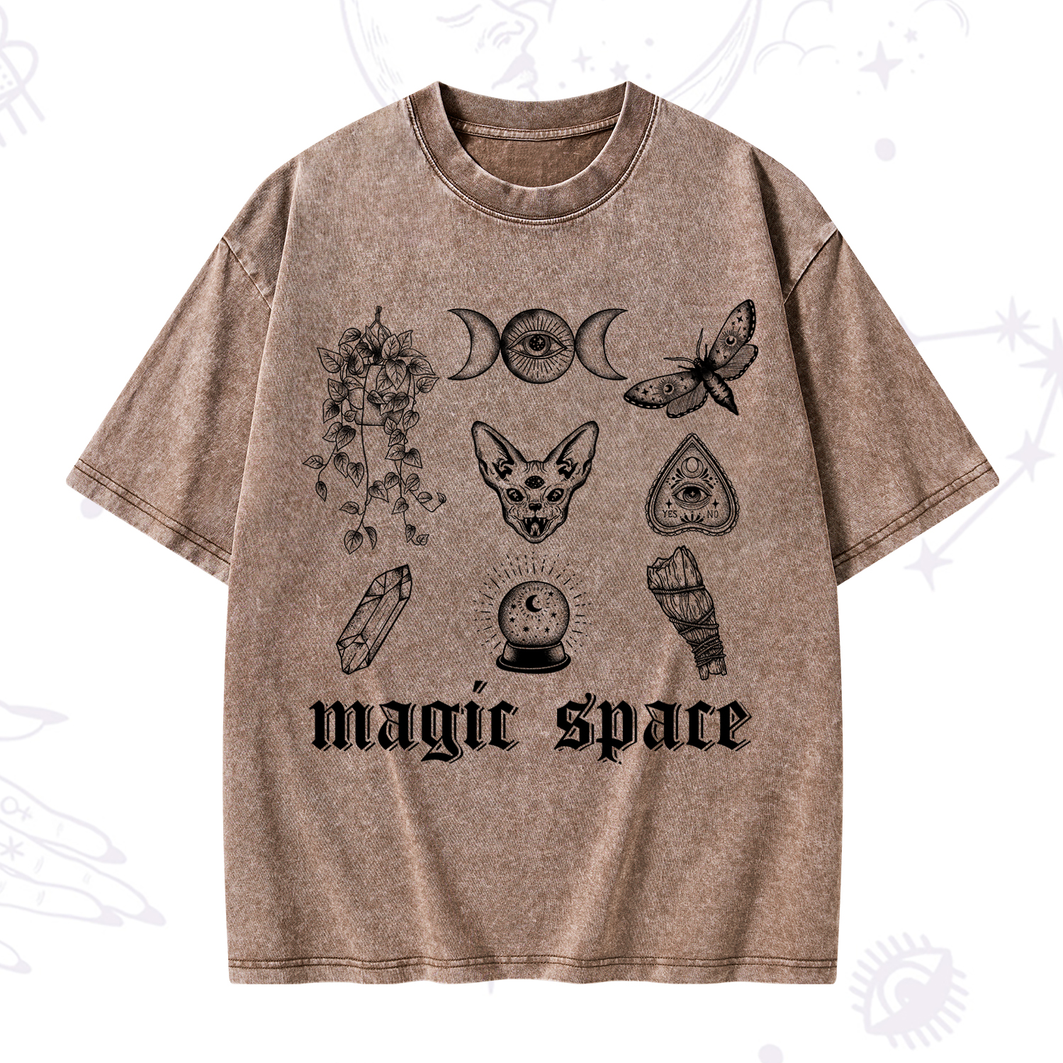 Purplehecate Magic Space Washed T-Shirt