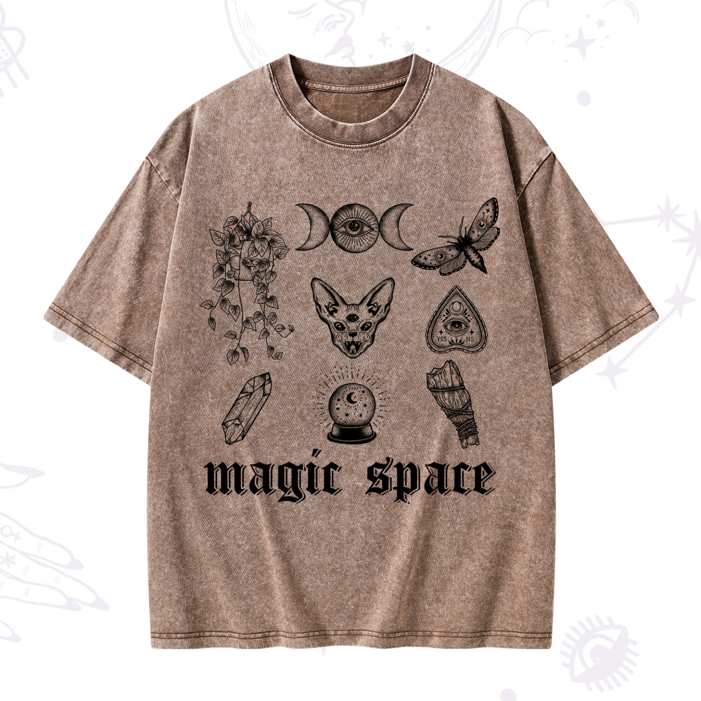 Purplehecate Magic Space Washed T-Shirt
