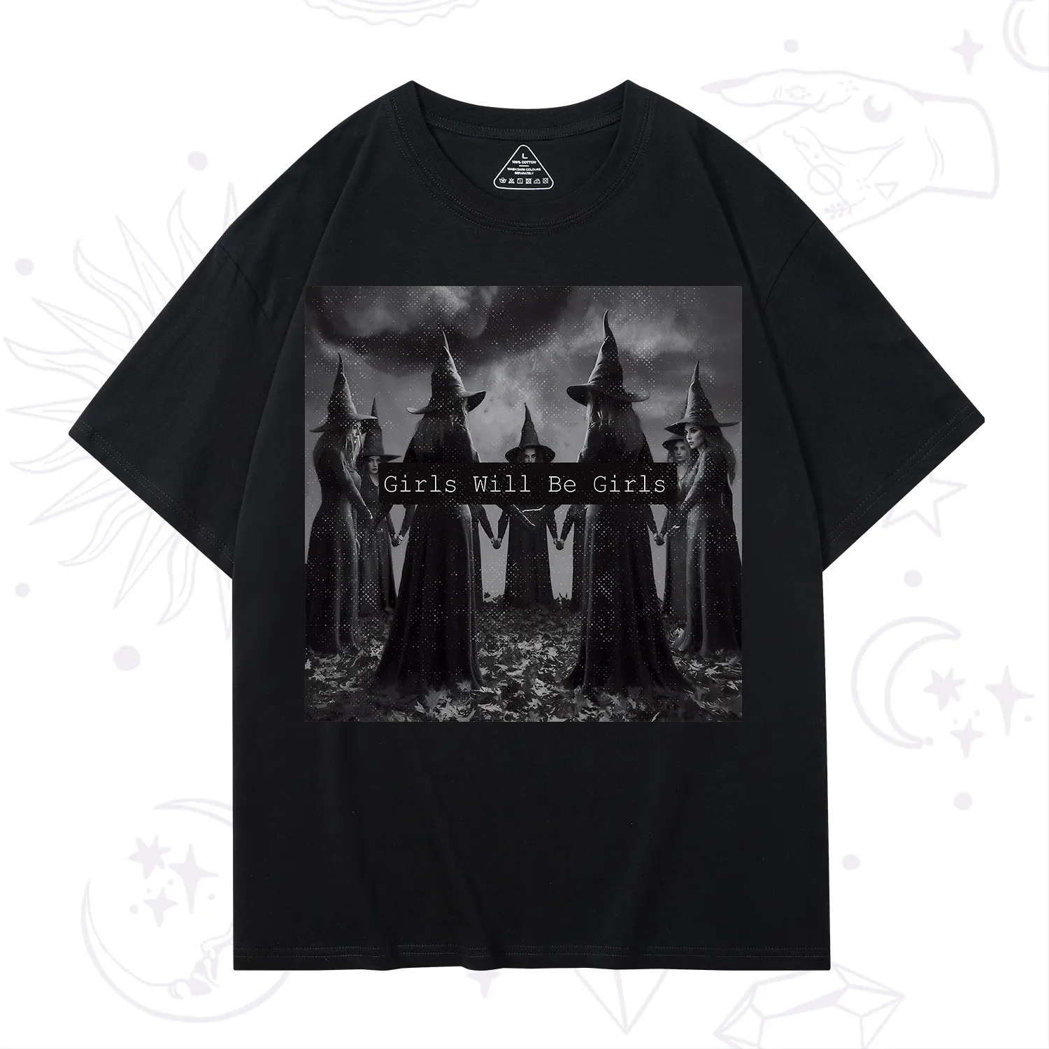 Purplehecate Vintage Girls Will Be Girls Witch T-Shirt