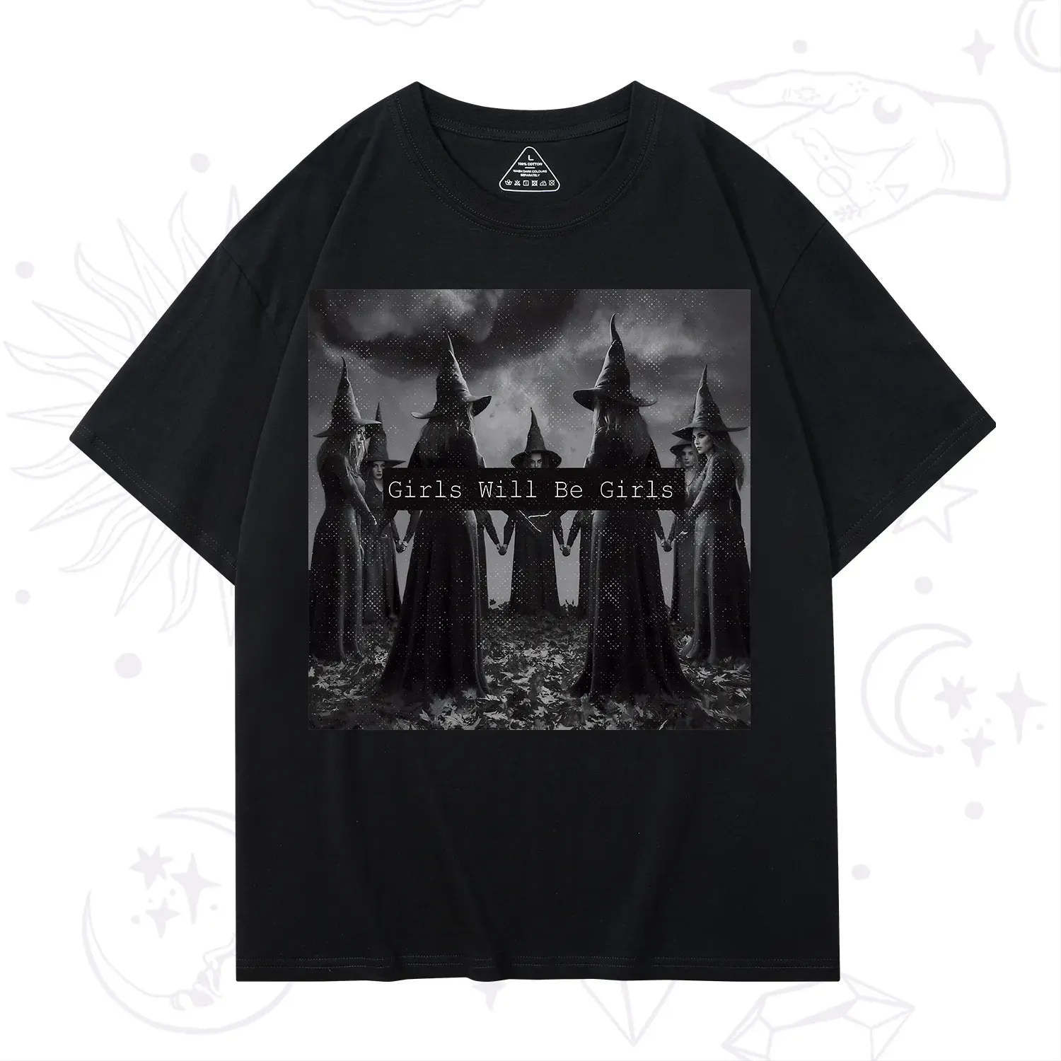 Purplehecate Vintage Girls Will Be Girls Witch T-Shirt