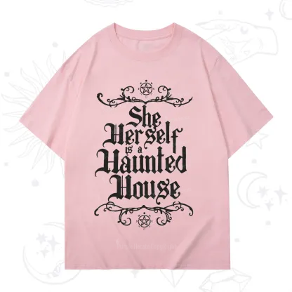 Purplehecate She Herself is a Haunted House T-Shirt