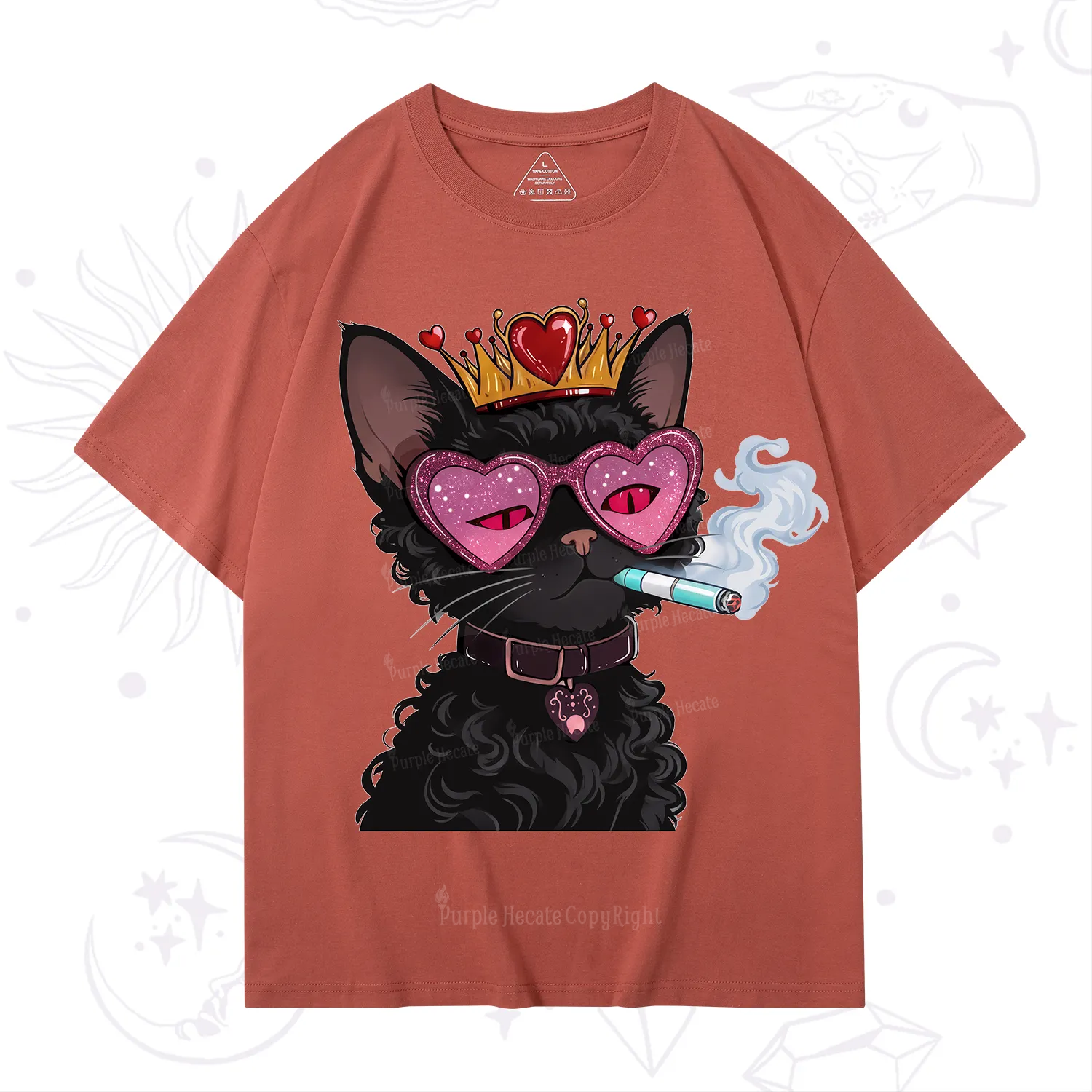 Purplehecate Join the Baddie Era Queen Cat T-Shirt