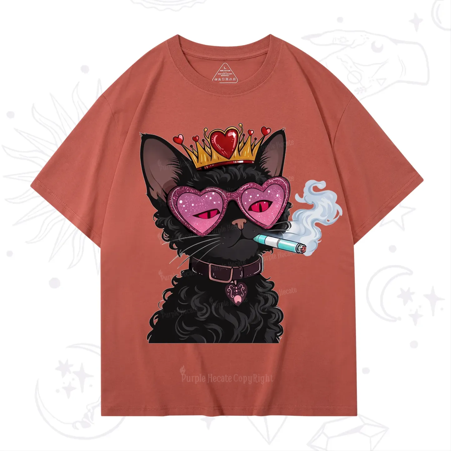 Purplehecate Join the Baddie Era Queen Cat T-Shirt