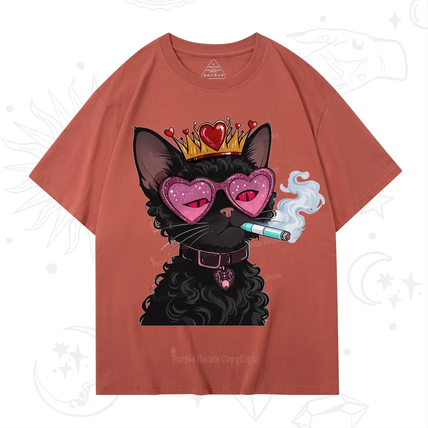 Purplehecate Join the Baddie Era Queen Cat T-Shirt