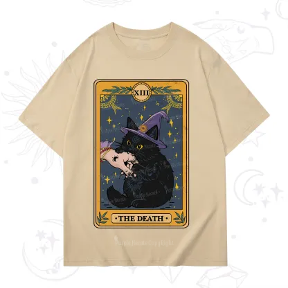Purplehecate The Black Cat Death Tarot T-Shirt