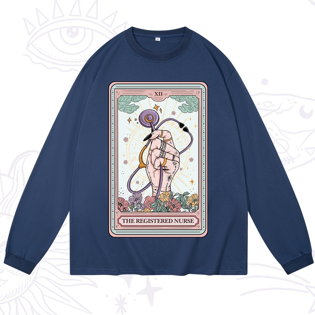Purplehecate The Registered Nurse Tarot Card Long Sleeve T-Shirt