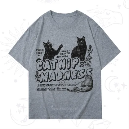 Purplehecate Catnip?Madness Cute?Cat T-Shirt