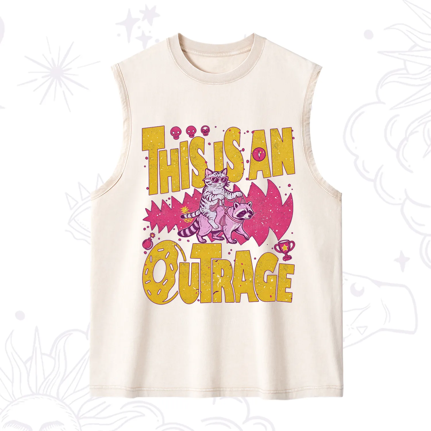 Purplehecate This Is An Outrage Angry Raccoons Washed Tank