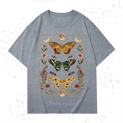 Purplehecate Sun and Moon Butterfly T-Shirt