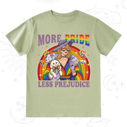 Purplehecate More Pride Less Prejudice Rainbow T-Shirt