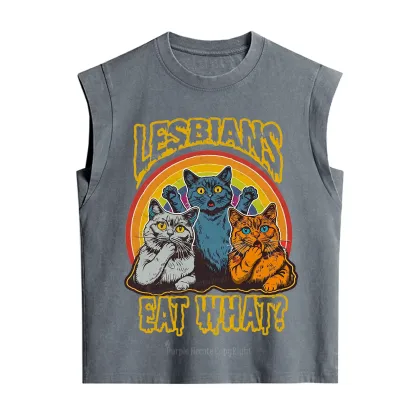 Purplehecate Lesbians eat what Vintage Washed Tank