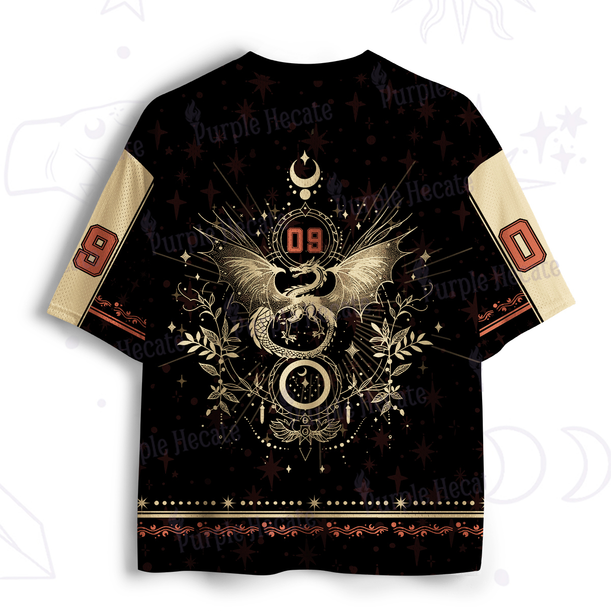 Purplehecate Celestial Dragon Moon Phase Mesh Jersey