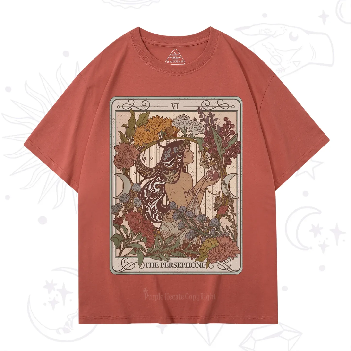 Purplehecate The Persephone Goddess Tarot Card T-Shirt