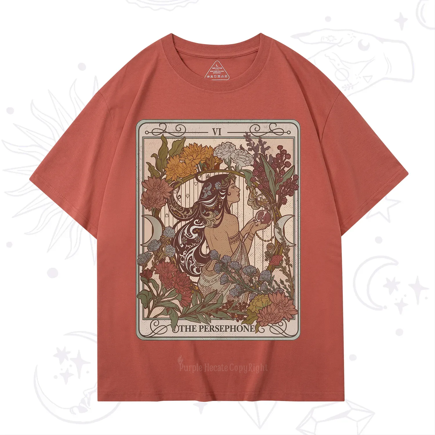 Purplehecate The Persephone Goddess Tarot Card T-Shirt