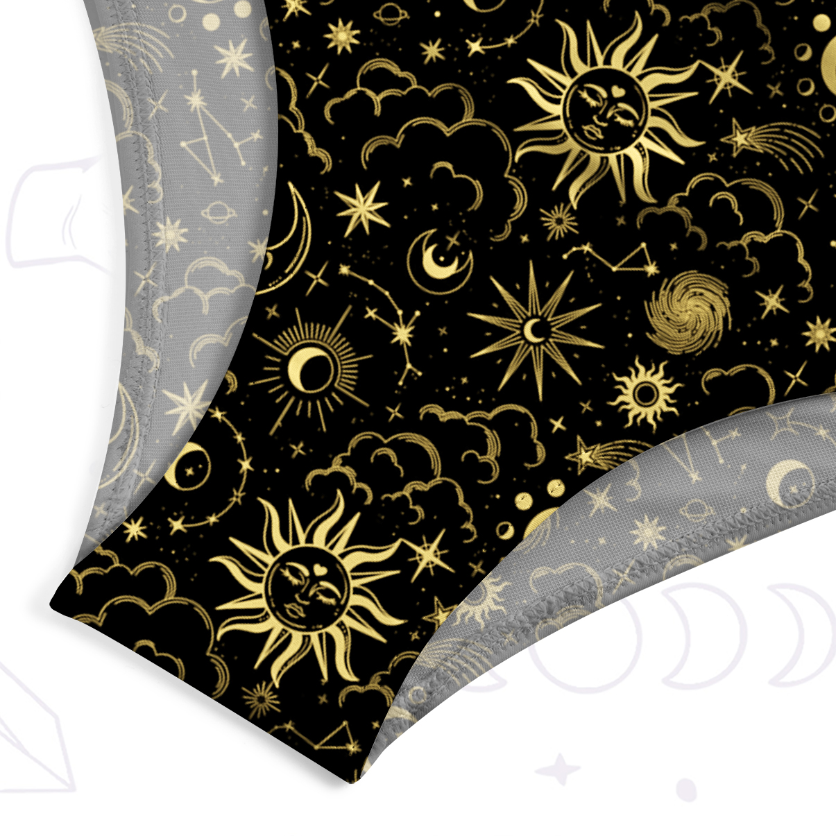 Purplehecate Mysterious Star & Moon One-Piece Swimsuit