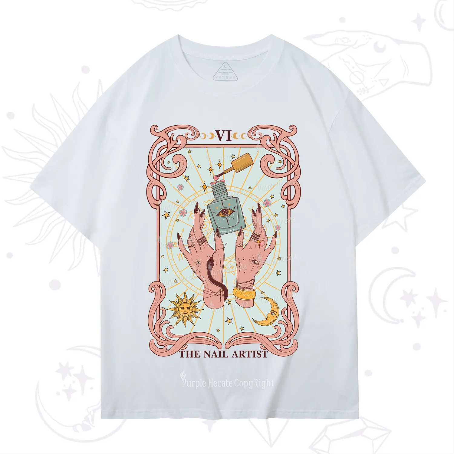 Purplehecate The Nail Artist Tarot T-Shirt