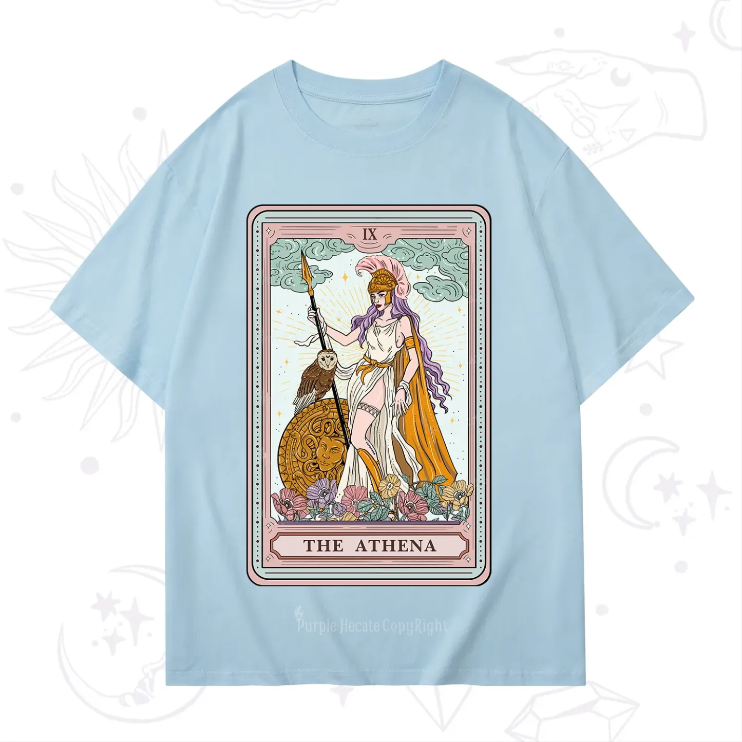 Purplehecate The Athena Tarot T-Shirt