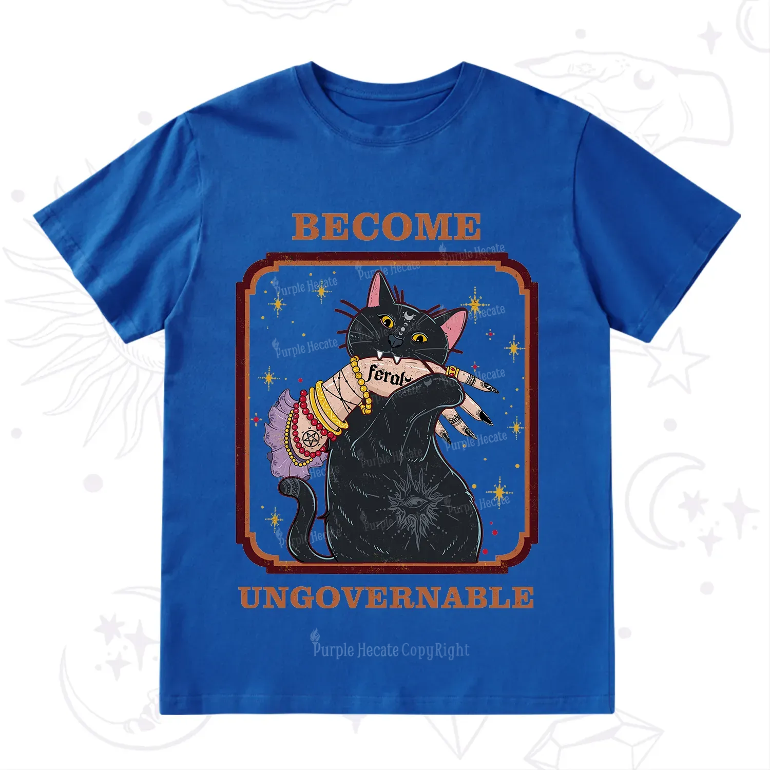 Purplehecate Become Ungovernable Cat T-Shirt