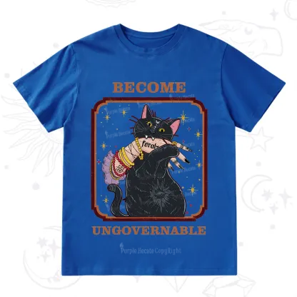 Purplehecate Become Ungovernable Cat T-Shirt