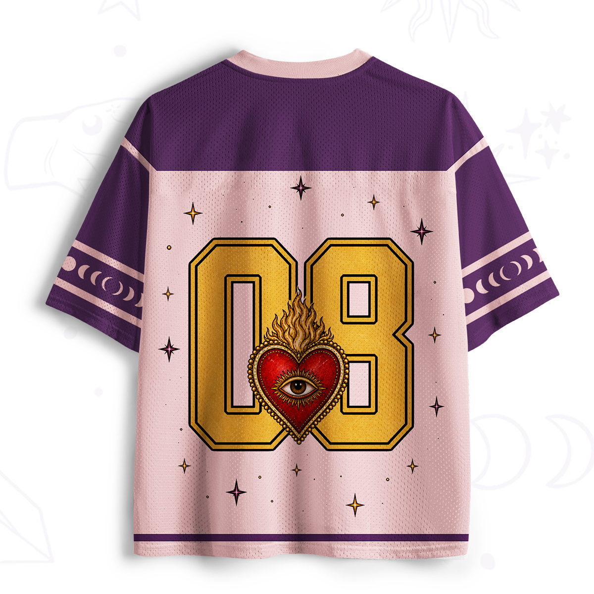 ]Purplehecate Obey The Heart Witchy Mesh Jersey