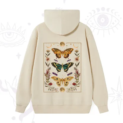 Purplehecate Sun and Moon Butterfly Hoodie