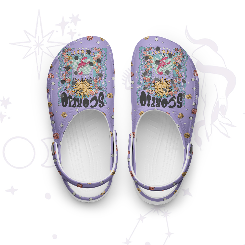 Purplehecate Scorpio Spirit Zodiac Rubber Clogs