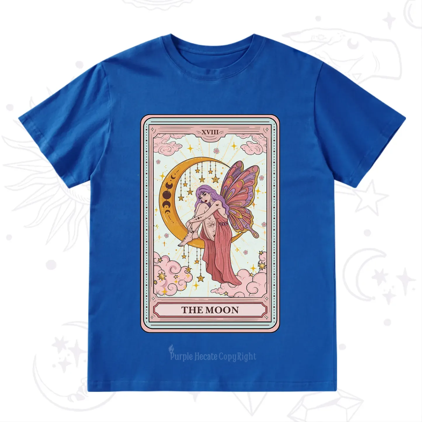 Purplehecate The Moon Tarot T-Shirt