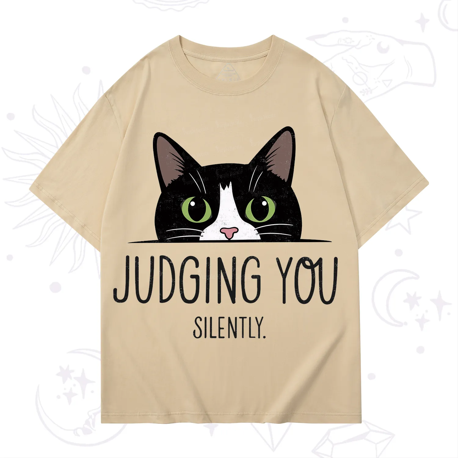 Purplehecate Cute Cat Judging You Silently T-Shirt