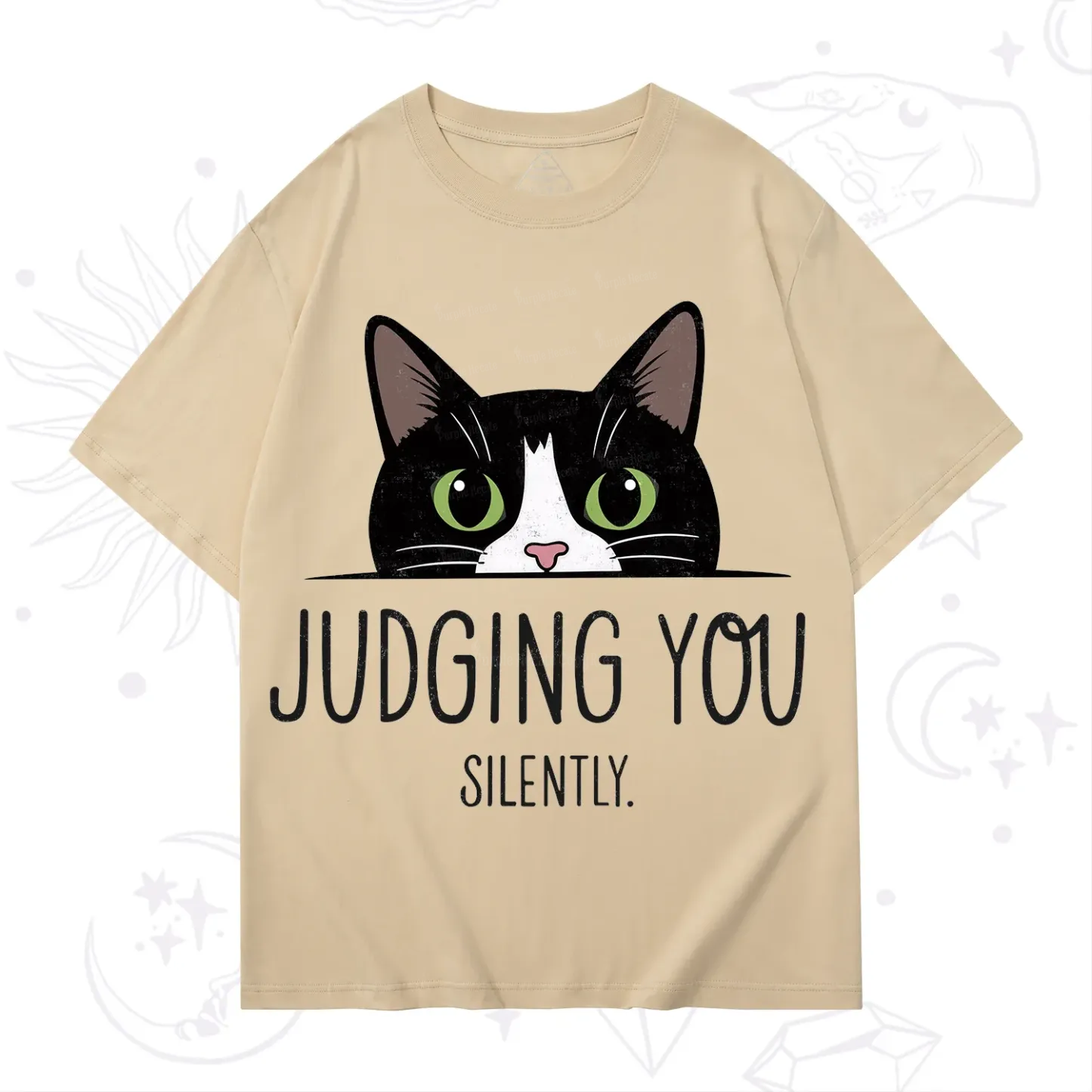 Purplehecate Cute Cat Judging You Silently T-Shirt