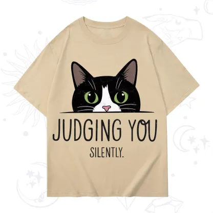 Purplehecate Cute Cat Judging You Silently T-Shirt