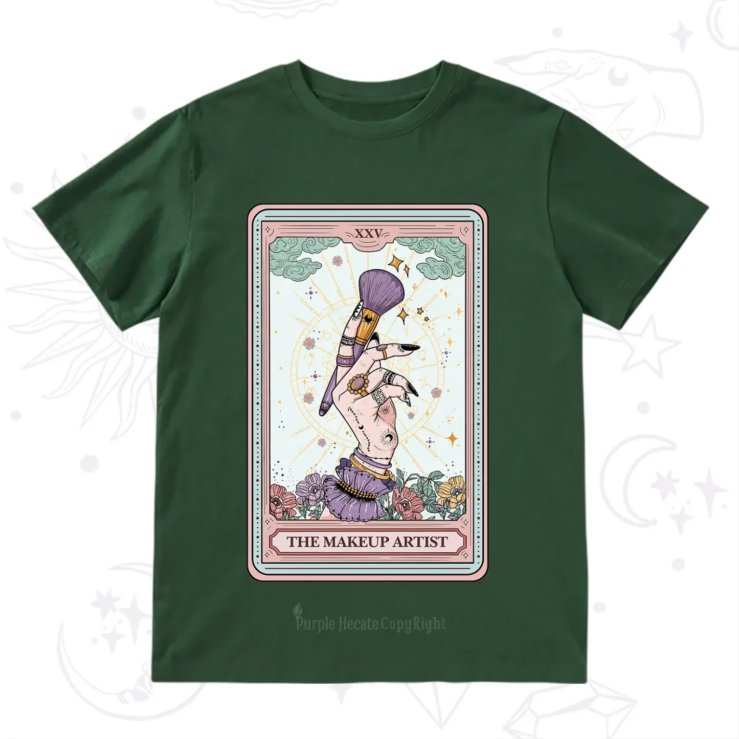 Purplehecate The Makeup Artist Tarot T-Shirt