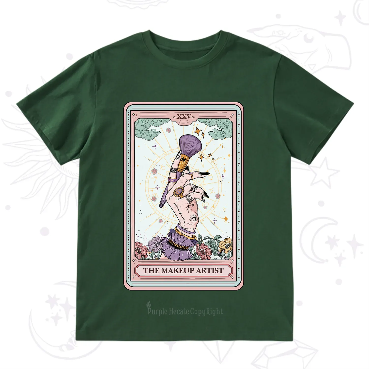 Purplehecate The Makeup Artist Tarot T-Shirt