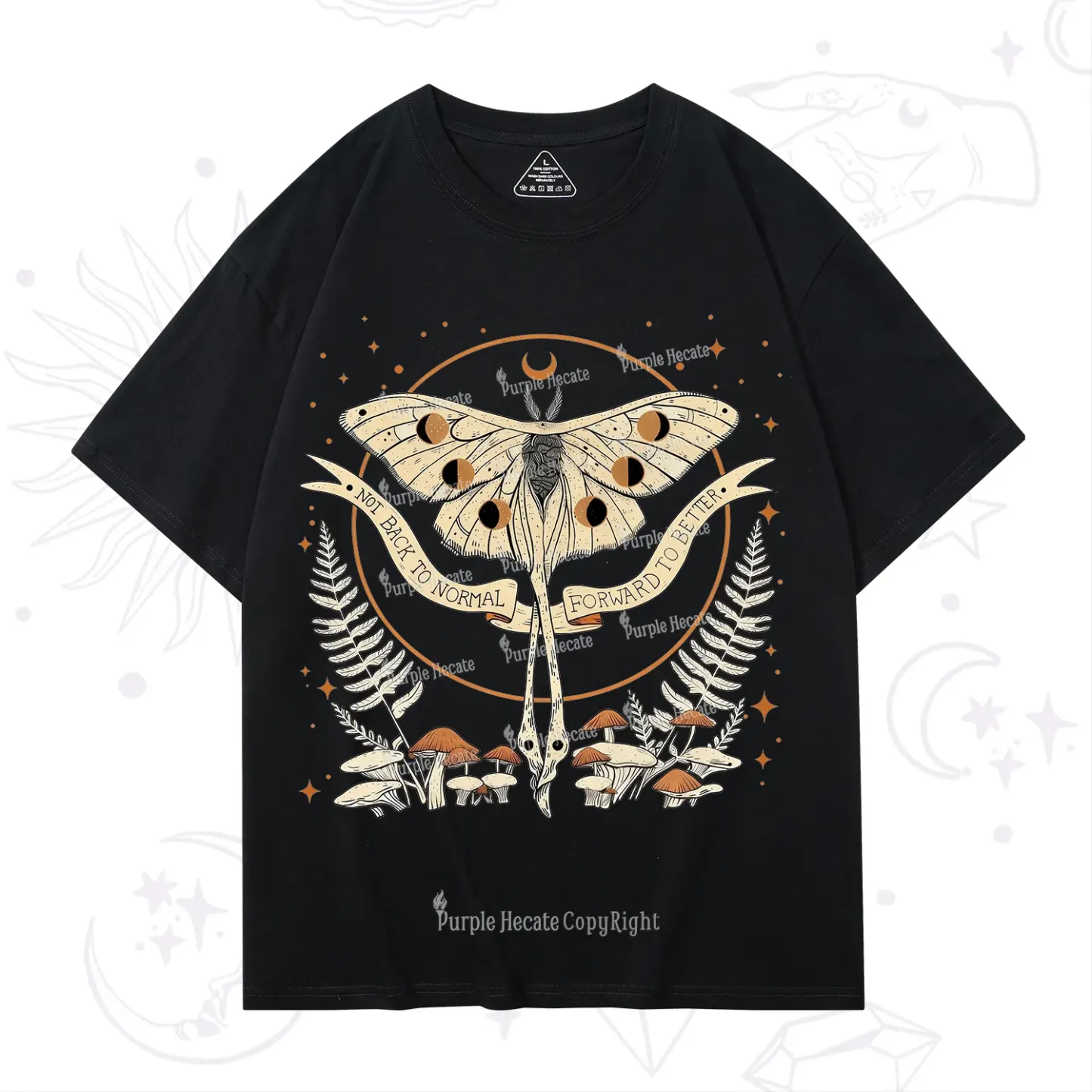 Purplehecate Celestial Moth T-Shirt