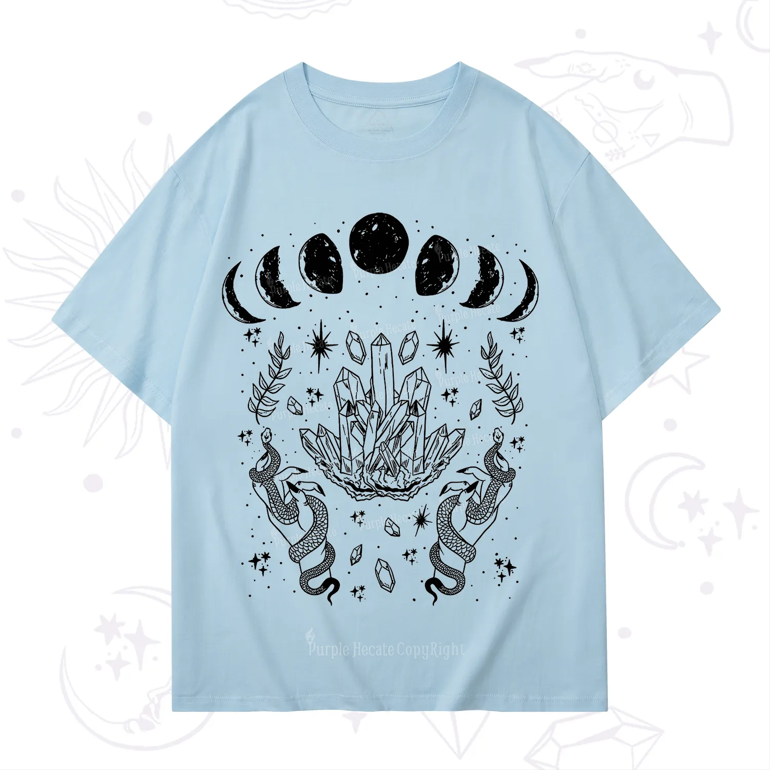 Purplehecate Serpents of the Moon T-Shirt