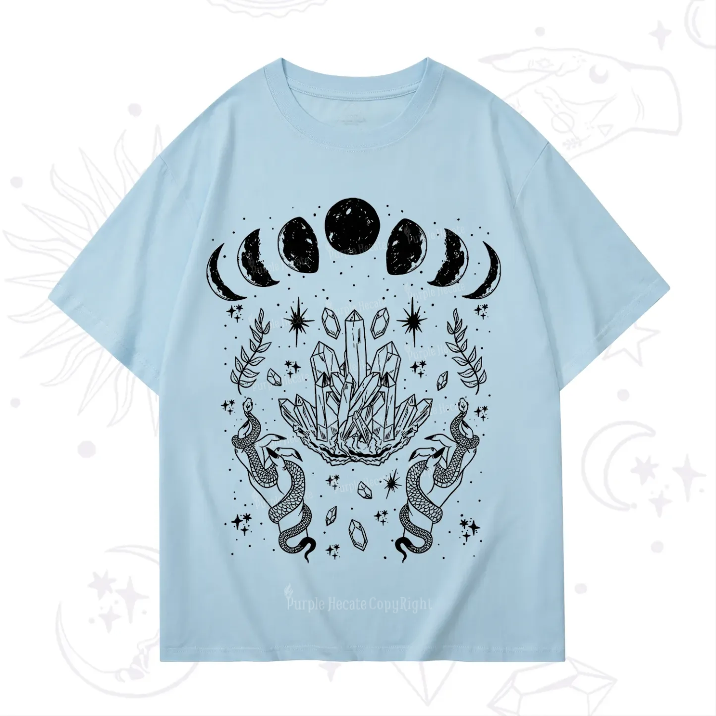 Purplehecate Serpents of the Moon T-Shirt